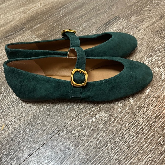 Madewell Remy Mary Jane Flat in Midnight Forest Suede NWOB Size 10 - Picture 2 of 10